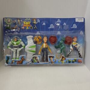 Rare Toy Story 3 Action Figure Set Buzz Woody Jessie Rex Disney Pixar Toys